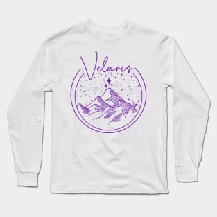 ACOTAR Velaris Logo Purple Long Sleeve T-Shirt